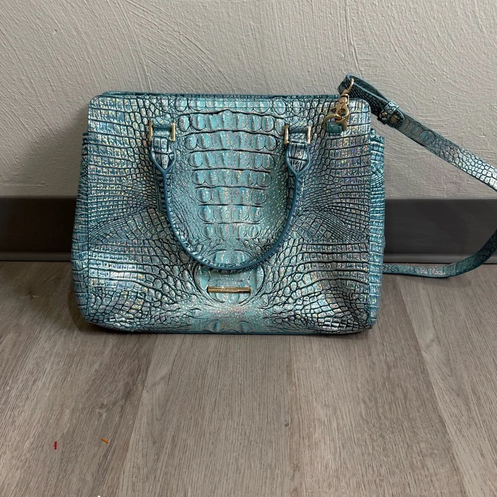 Brahmin Bag Finley in Arctic Blue - Picture 2 of 9